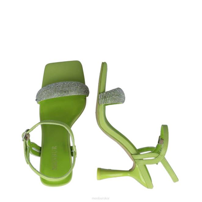 Menbur kvinnor grön lodjur sandaler 608J2682