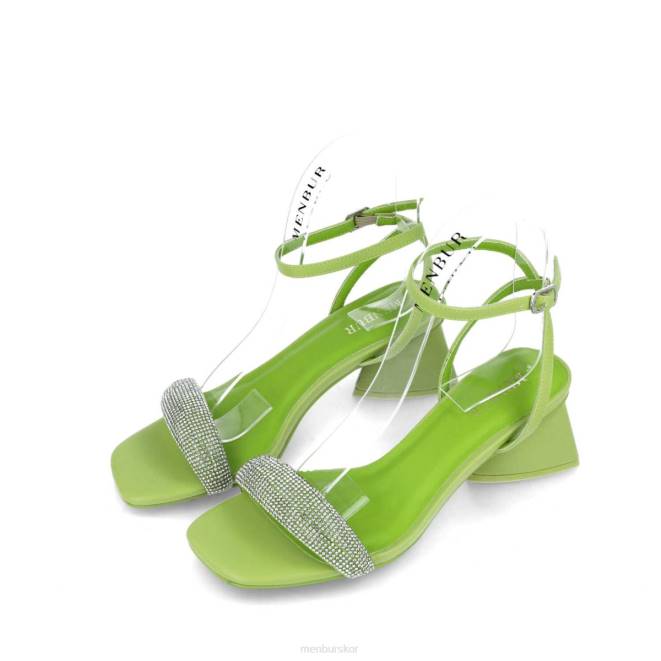 Menbur kvinnor grön lodjur sandaler 608J2759