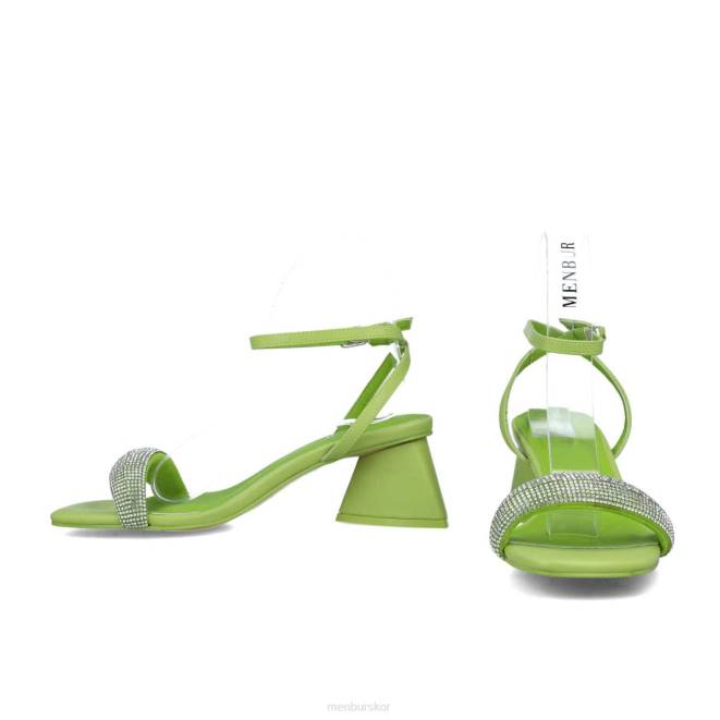 Menbur kvinnor grön lodjur sandaler 608J2759
