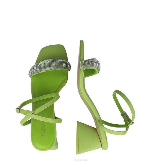 Menbur kvinnor grön lodjur sandaler 608J2759