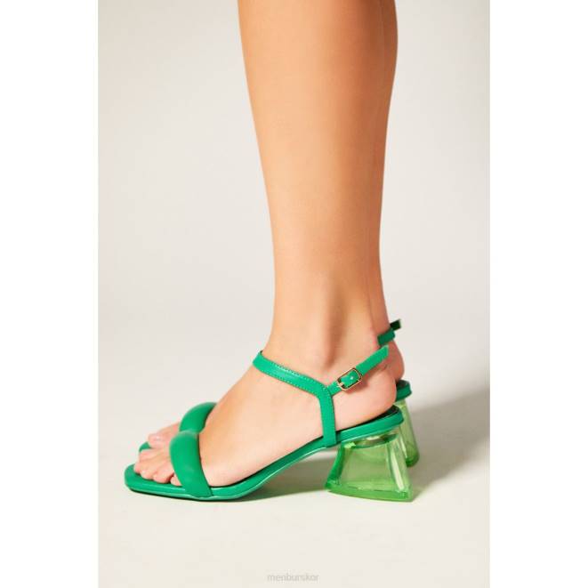 Menbur kvinnor grön mikroskopium sandaler 608J2811