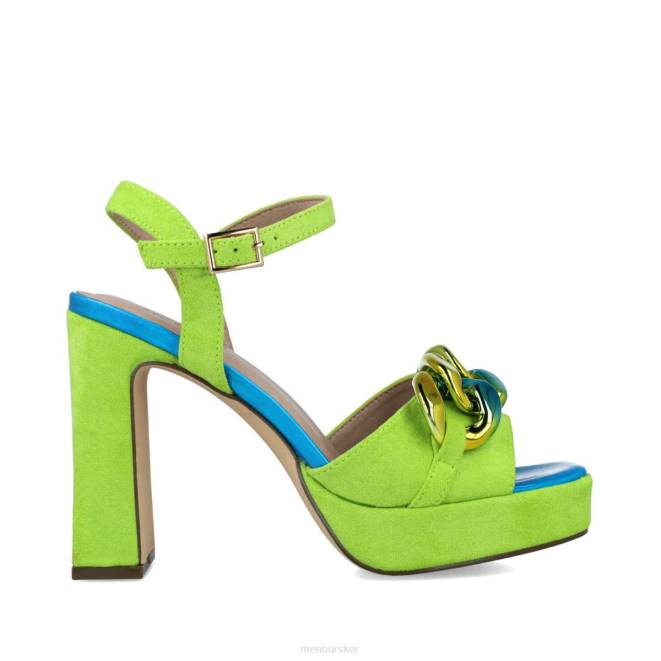 Menbur kvinnor grön reticuli sandaler 608J2622
