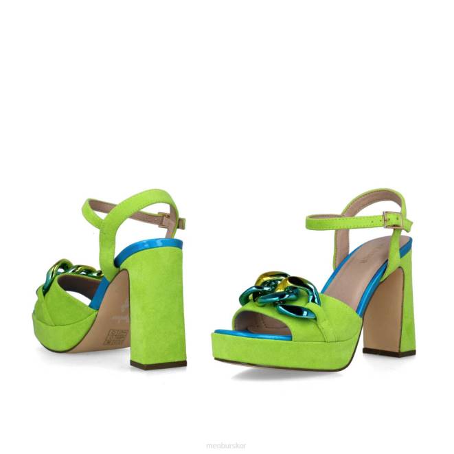 Menbur kvinnor grön reticuli sandaler 608J2622