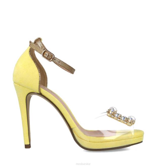 Menbur kvinnor gul pavo sandaler 608J2771