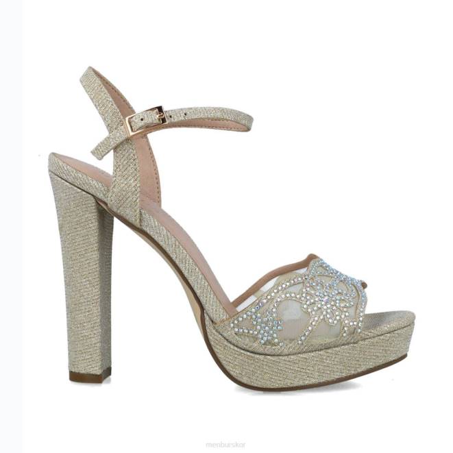 Menbur kvinnor guld apus sandaler 608J22