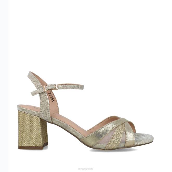 Menbur kvinnor guld koma berenices sandaler 608J115