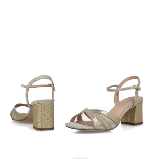 Menbur kvinnor guld koma berenices sandaler 608J115