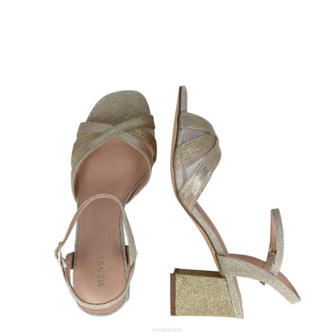 Menbur kvinnor guld koma berenices sandaler 608J115