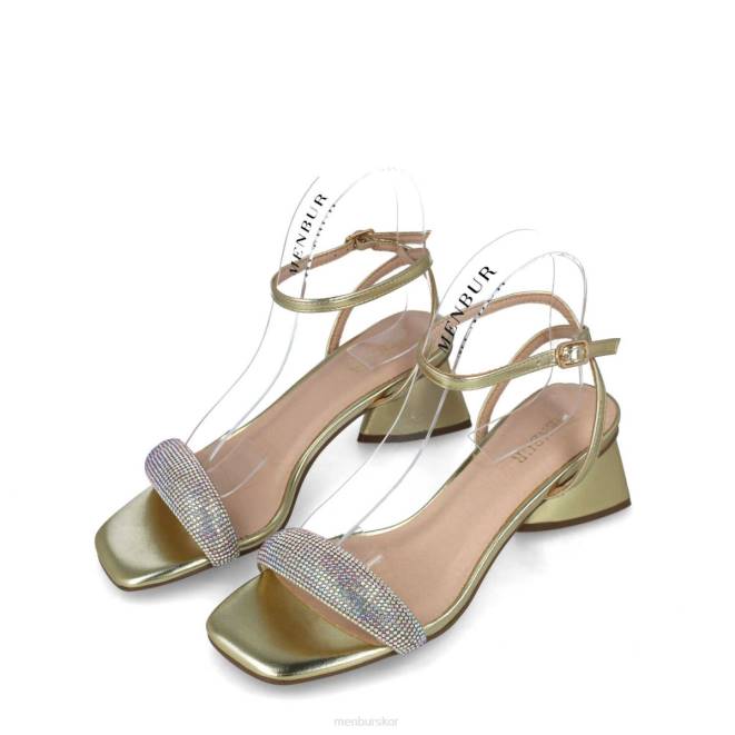 Menbur kvinnor guld lyra sandaler 608J2828