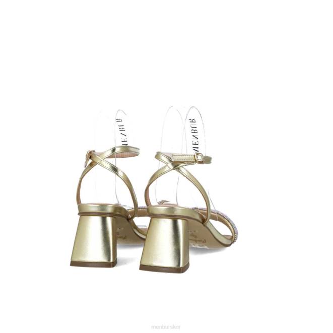 Menbur kvinnor guld lyra sandaler 608J2828