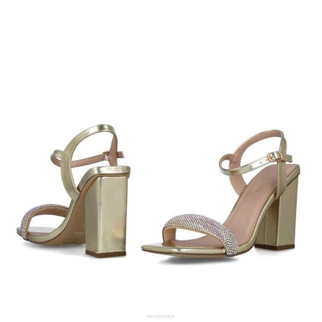 Menbur kvinnor guld lyra sandaler 608J35