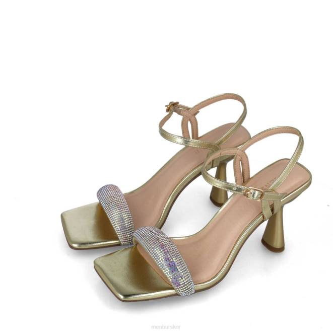 Menbur kvinnor guld lyra sandaler 608J66