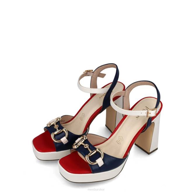 Menbur kvinnor mörkblå ormar sandaler 608J49