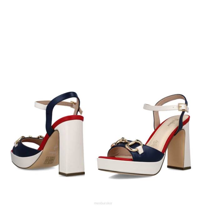 Menbur kvinnor mörkblå ormar sandaler 608J49