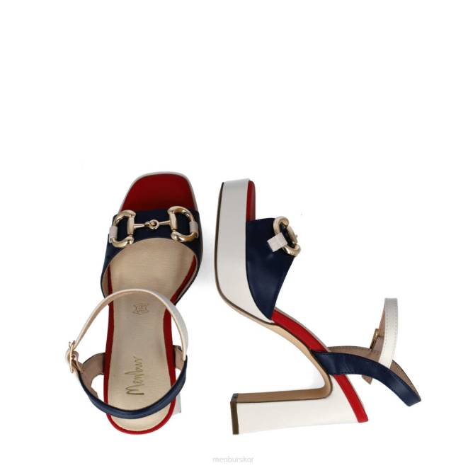 Menbur kvinnor mörkblå ormar sandaler 608J49