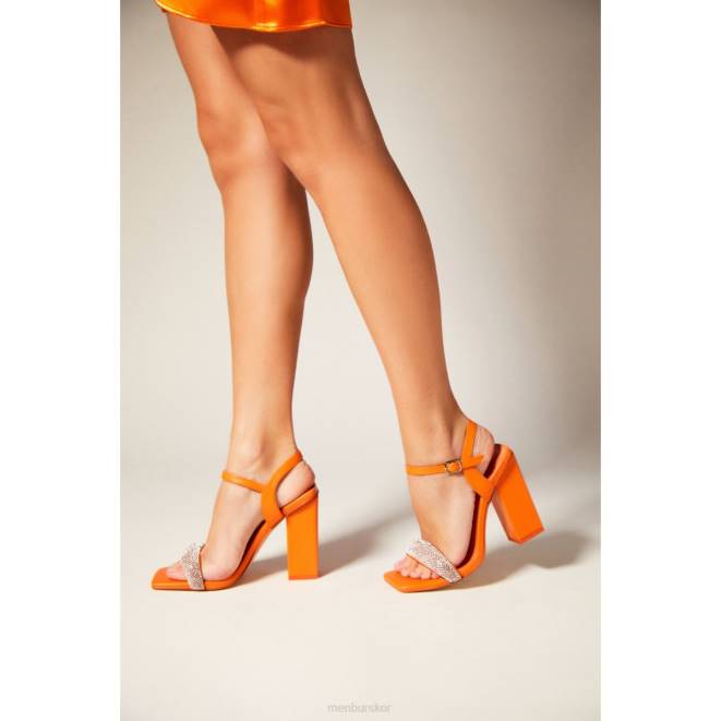 Menbur kvinnor orange lodjur sandaler 608J2592