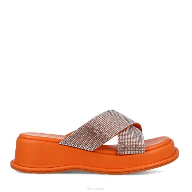 Menbur kvinnor orange lodjur sandaler 608J2931