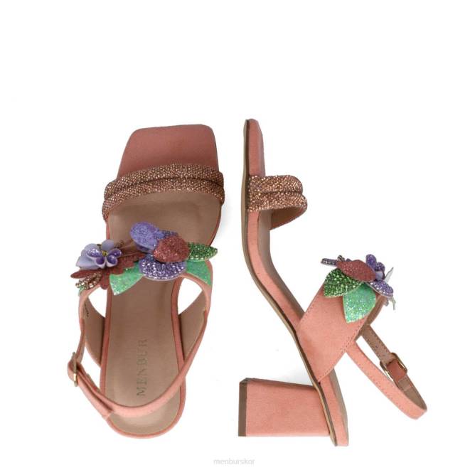 Menbur kvinnor orange påfågel sandaler 608J124