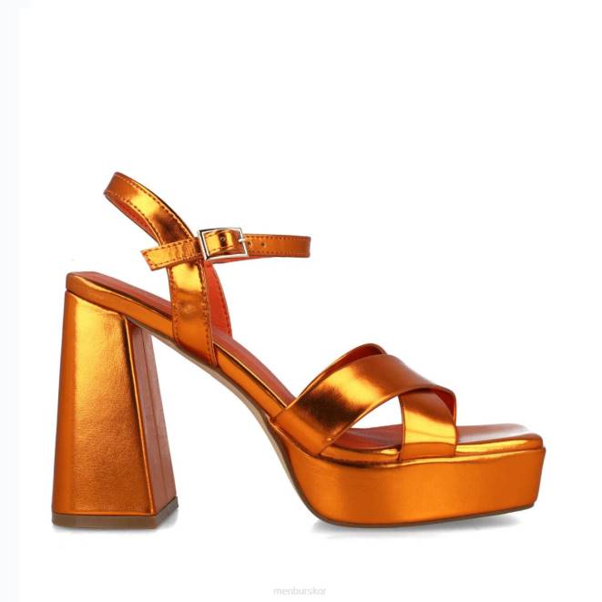 Menbur kvinnor orange triangulum sandaler 608J50