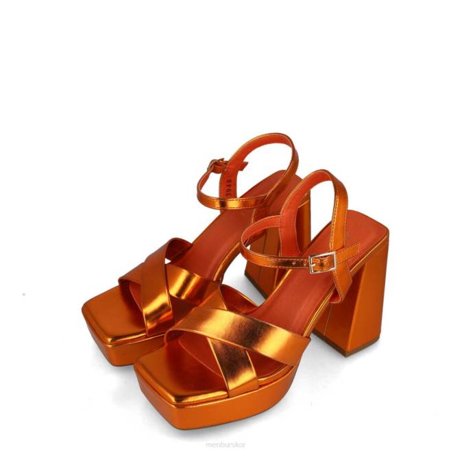 Menbur kvinnor orange triangulum sandaler 608J50