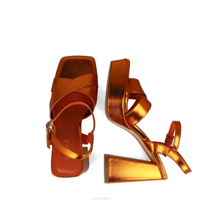Menbur kvinnor orange triangulum sandaler 608J50