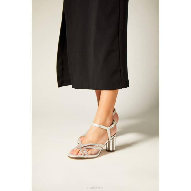 Menbur kvinnor silver carina sandaler 608J2669