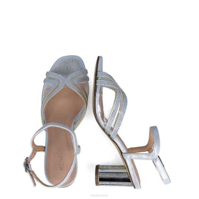 Menbur kvinnor silver carina sandaler 608J2669
