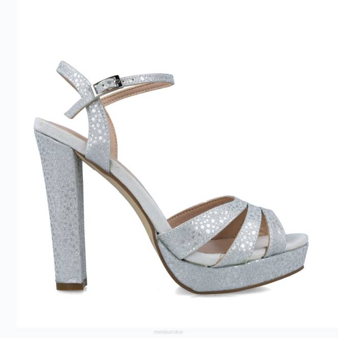 Menbur kvinnor silver columba sandaler 608J2572