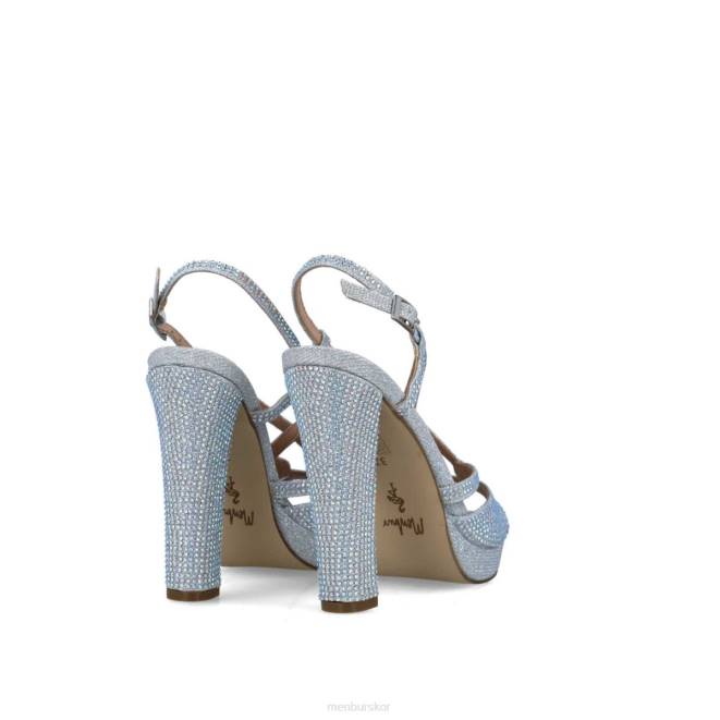 Menbur kvinnor silver corvus sandaler 608J2716