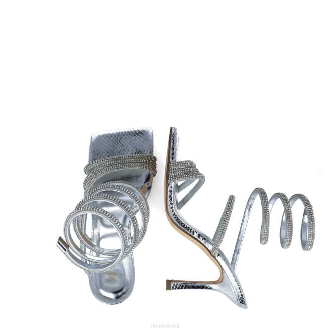 Menbur kvinnor silver lepus sandaler 608J2554