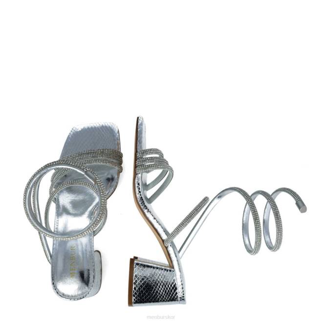 Menbur kvinnor silver lepus sandaler 608J2560