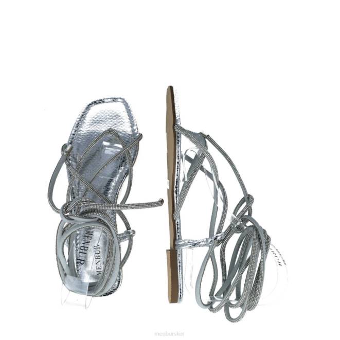 Menbur kvinnor silver lepus sandaler 608J2922