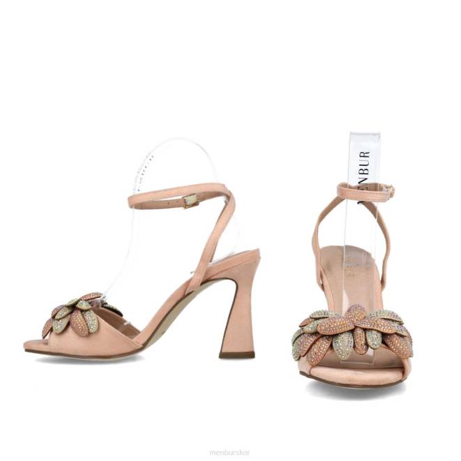 Menbur kvinnor smink rosa volans sandaler 608J2509