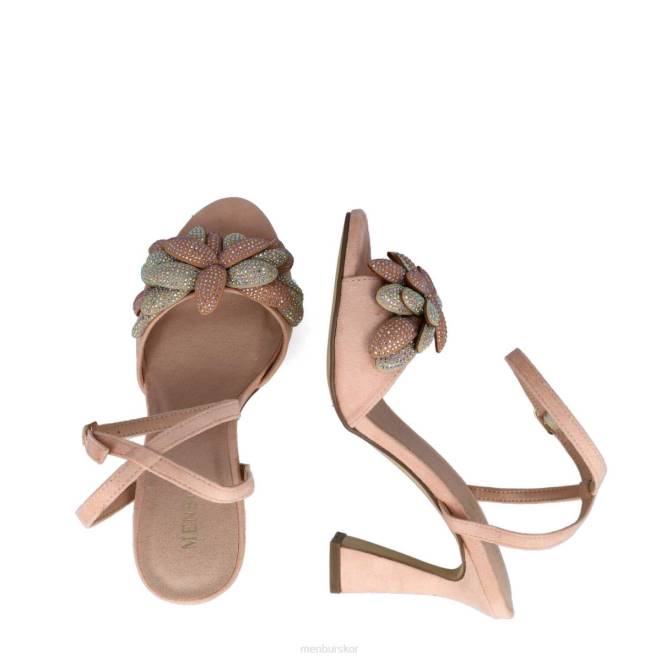 Menbur kvinnor smink rosa volans sandaler 608J2509
