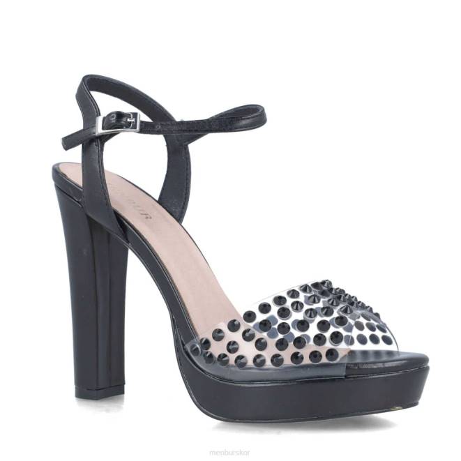 Menbur kvinnor svart ara sandaler 608J2578
