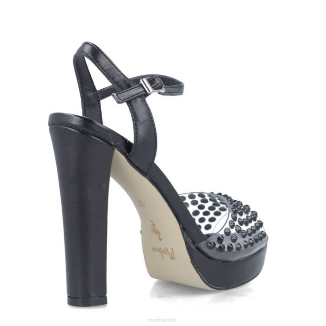 Menbur kvinnor svart ara sandaler 608J2578