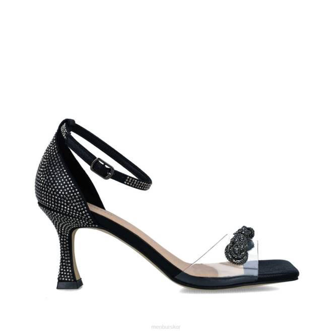 Menbur kvinnor svart perseus sandaler 608J2786