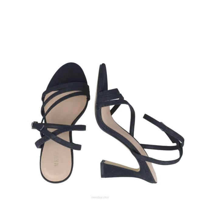 Menbur kvinnor svart pollux sandaler 608J2744