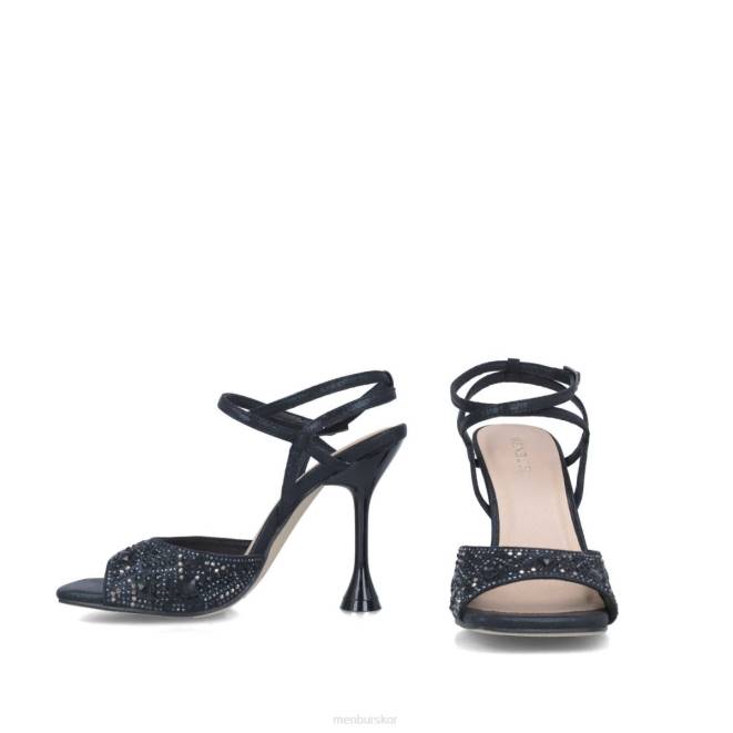 Menbur kvinnor svart procyon sandaler 608J2885