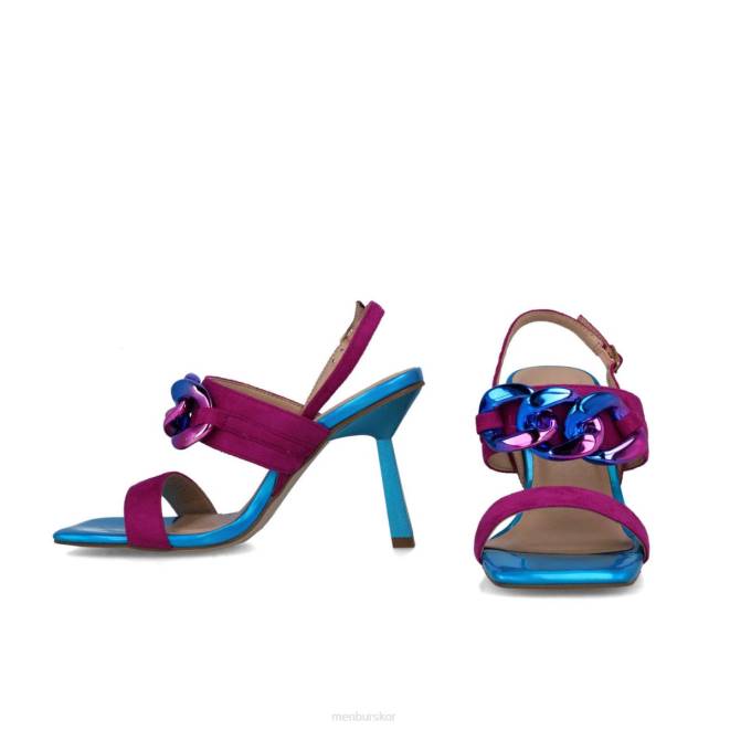 Menbur kvinnor violett reticuli sandaler 608J153