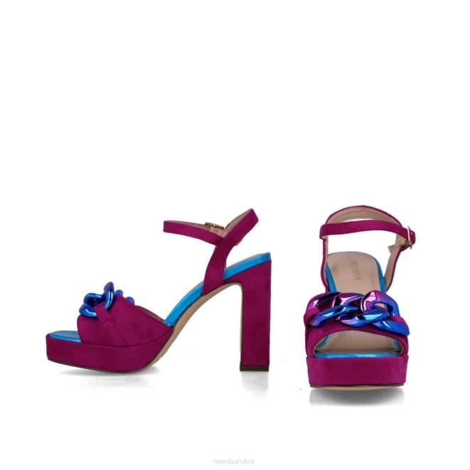 Menbur kvinnor violett reticuli sandaler 608J46