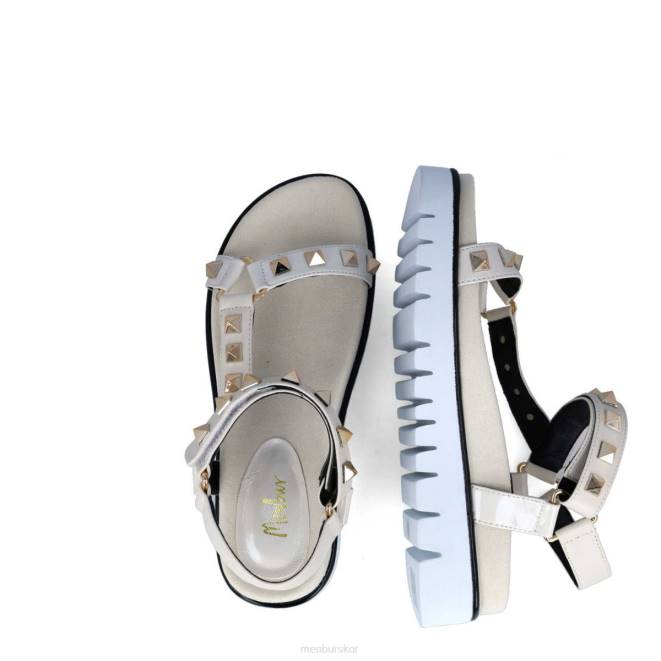 Menbur kvinnor vit fiskarna sandaler 608J45