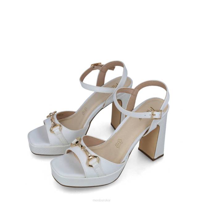Menbur kvinnor vit oktaner sandaler 608J36