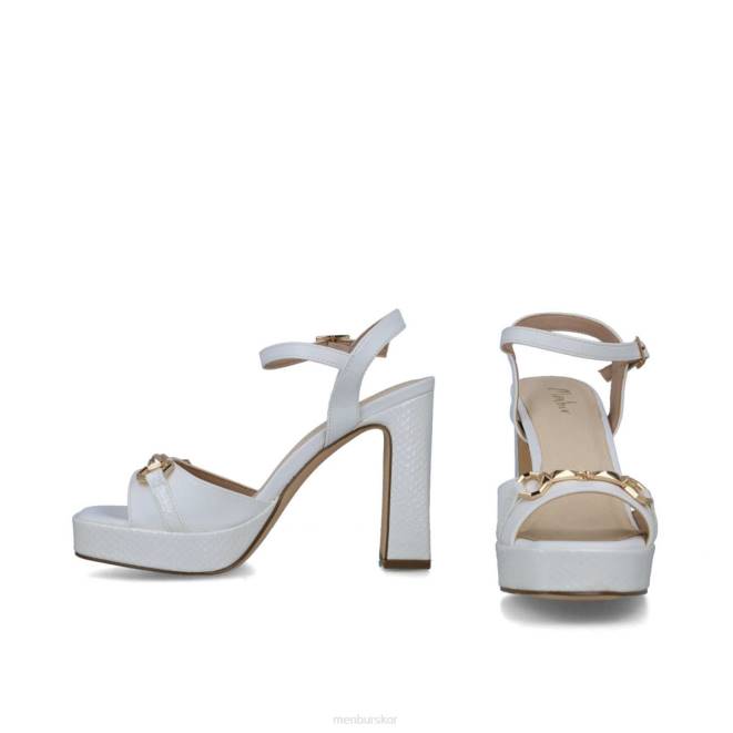 Menbur kvinnor vit oktaner sandaler 608J36