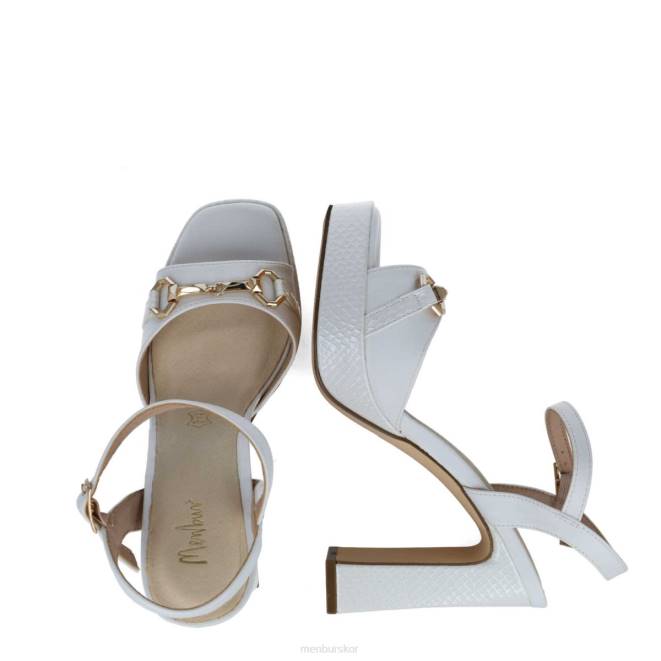 Menbur kvinnor vit oktaner sandaler 608J36