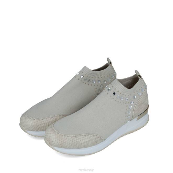 Menbur kvinnor beige Paydia sneakers 608J591
