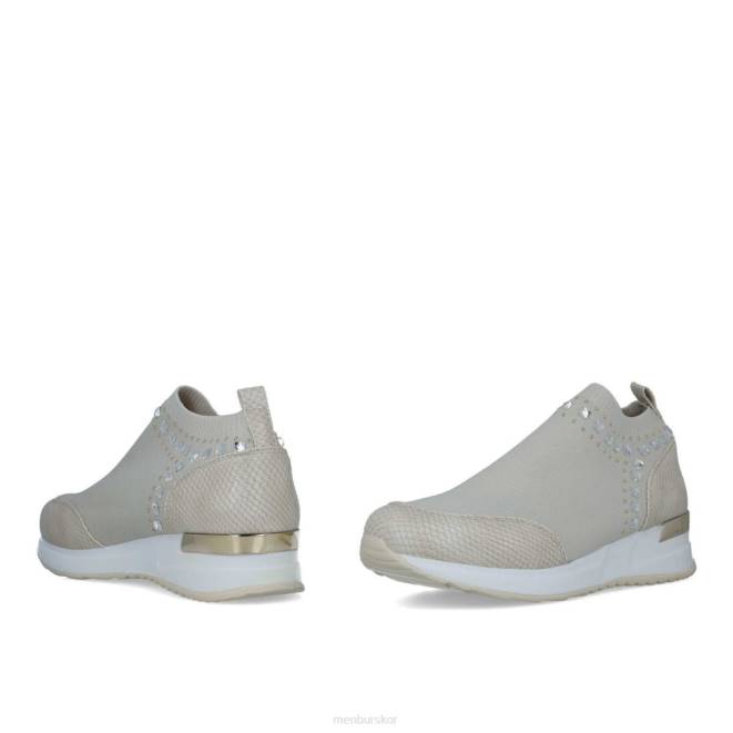 Menbur kvinnor beige Paydia sneakers 608J591