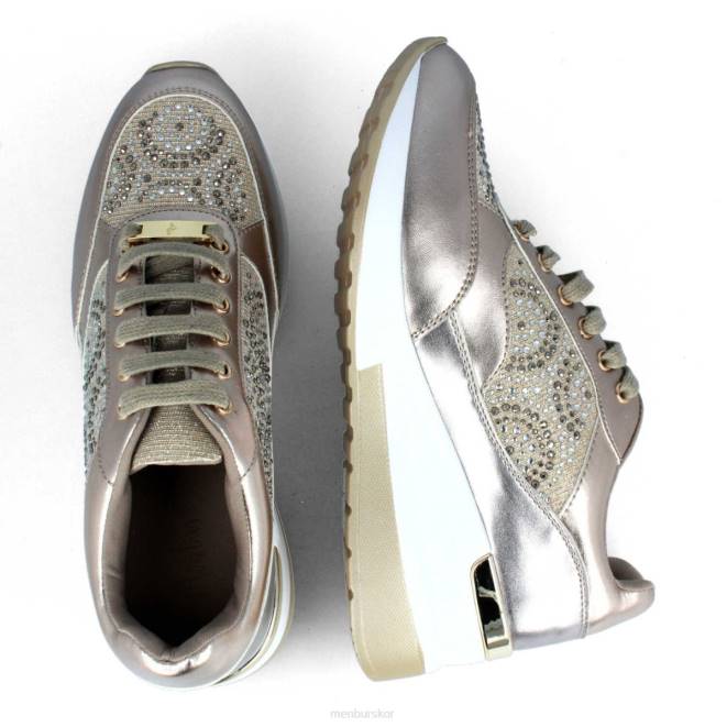 Menbur kvinnor beige bellombra sneakers 608J622