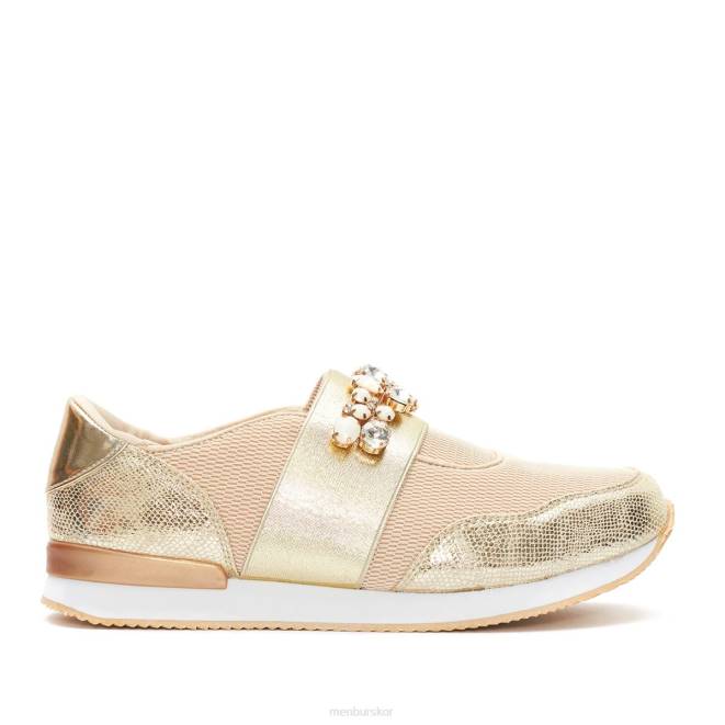 Menbur kvinnor beige bianzone sneakers 608J3711