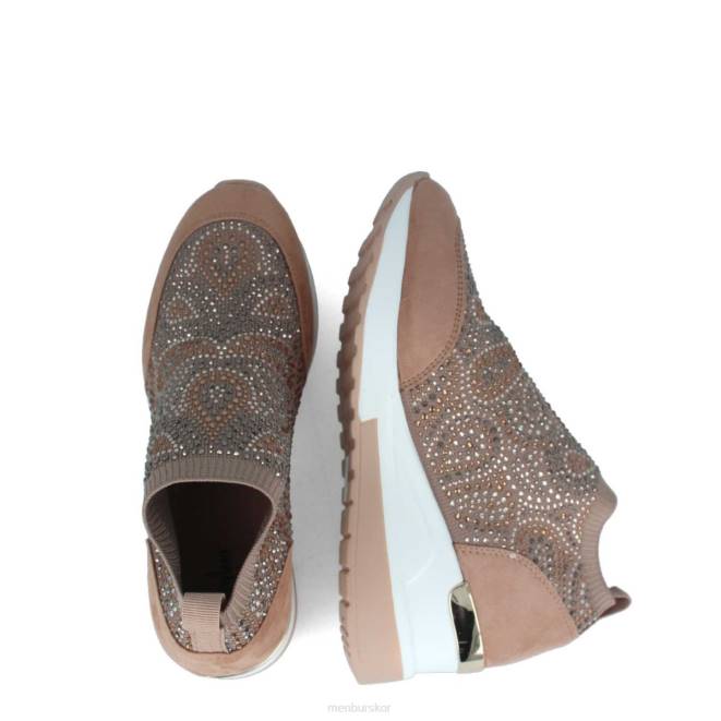 Menbur kvinnor beige birandola sneakers 608J634